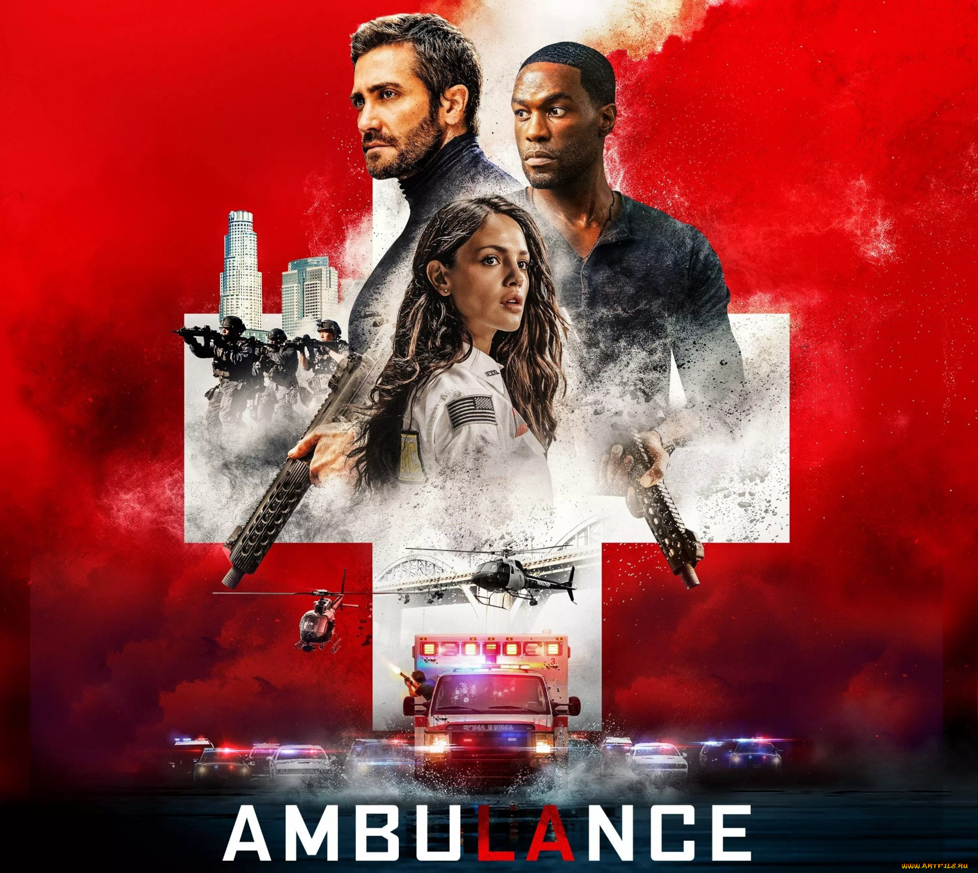 ambulance || 2022,  , ambulance, jake, gyllenhaal, yahya, abdul, mateen, eiza, gonzalez, , , , , , , , , 